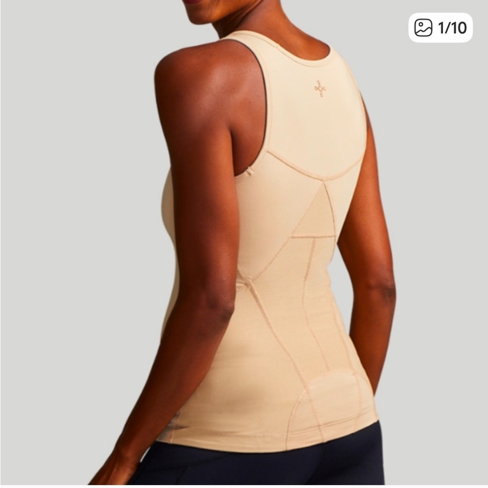 Tommie Copper Low Back Support Tank Top, Nude, Under Garment Size XL